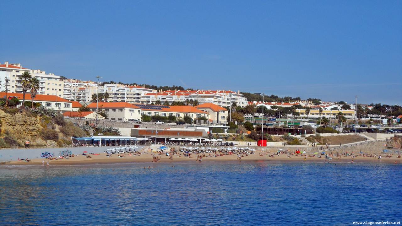 Praia de São Pedro do Estoril vista da Ponta do Sal