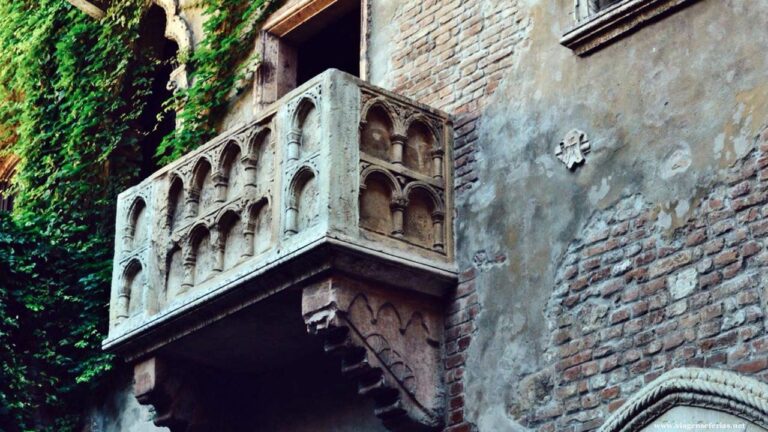 Varanda da Julieta onde falava com Romeu em Verona na Itália