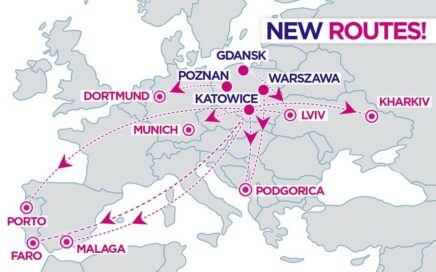 10 novas rotas da Wizz Air na Polónia incluindo Katowice para Porto e Faro