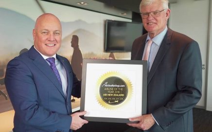 CEO da Air New Zealand recebe prémio de melhor companhia aérea 2018 da Airlineratings.com