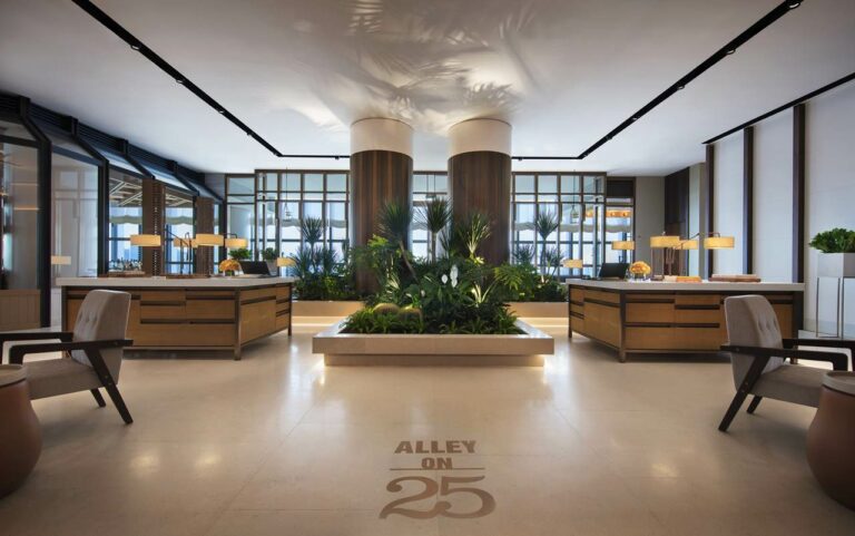 Lobby do hotel ANdAZ Singapura