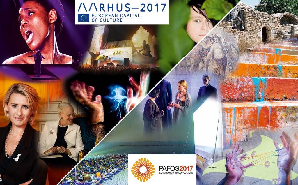 Aarhus na Dinamarca e Paphos em Chipre capitais europeias da cultura 2017