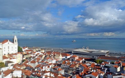 Vista de cima do novo Terminal de Cruzeiros em Lisboa
