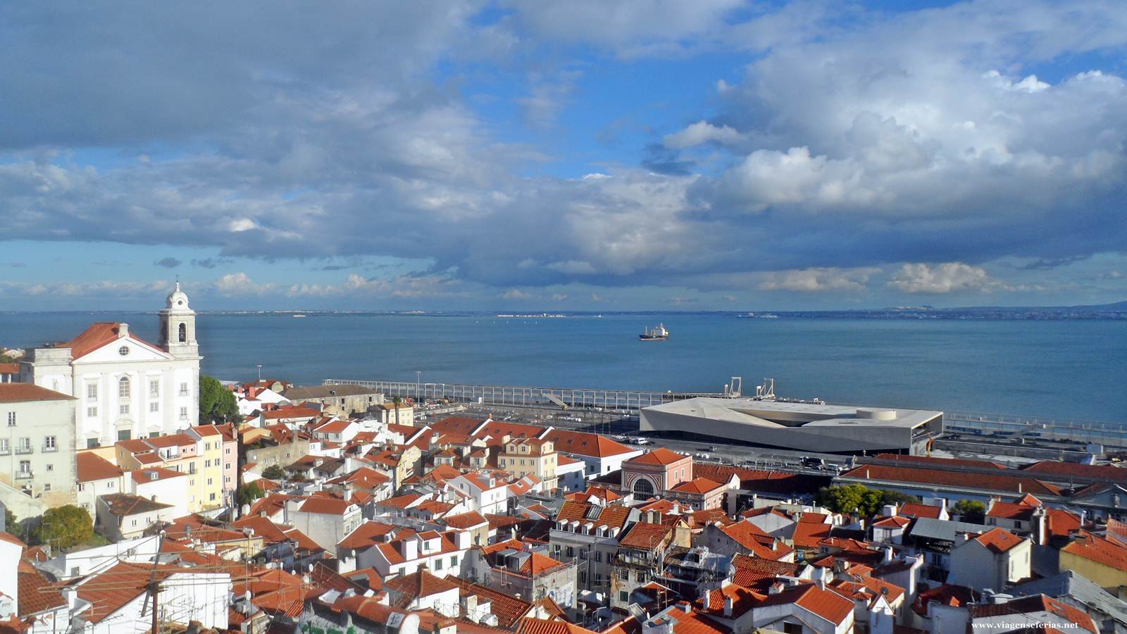 Vista de cima do novo Terminal de Cruzeiros em Lisboa