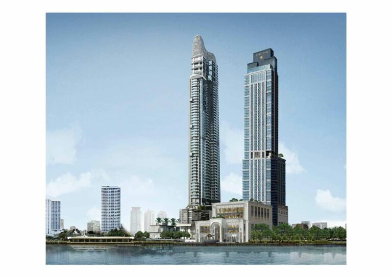 Futuro hotel Langham Bangkok at Chao Phraya River na Tailândia