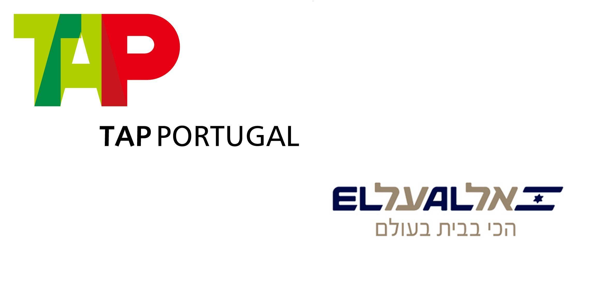 Logo das companhias aéreas El Al Israel e TAP Air Portugal