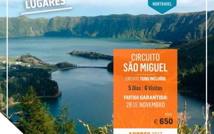 ùltimos lugares no Circuito em São Miguel nos Açores a 29 de Novembro desde 650€