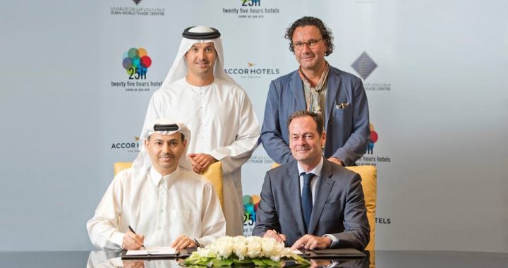 Assinatura entre a AccorHotels e o Dubai World Trade Center (DWTC) para o hotel 25hours Dubai