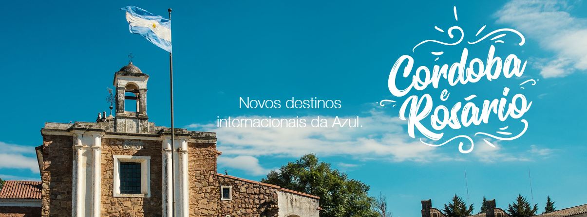 Córdoba e Rosário na Argentina: Novos destinos da Azul desde o Recife no Brasil