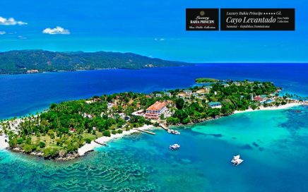 O hotel Luxury Bahia Principe Cayo Levantado visto de cima