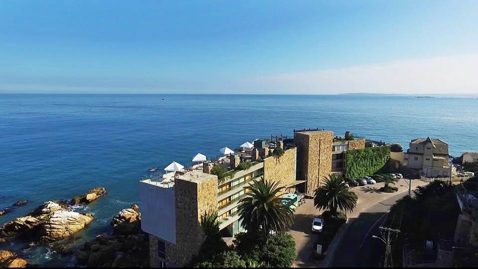 O hotel Radisson Blu Acqua Hotel & Spa Concon visto de cima