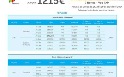 Réveillon no Brasil em Fortaleza ou Cumbuco desde 1215€