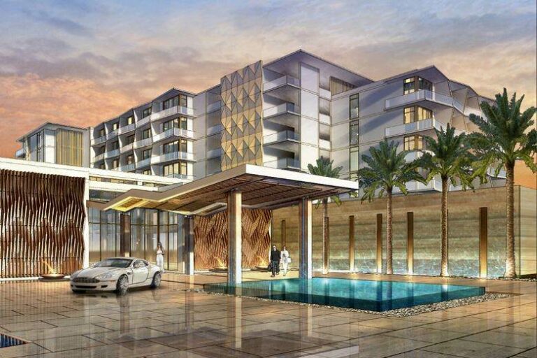 Projecto do hotel Hilton Cancun (frente)