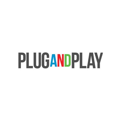 Logo do centro de inovação  e acelerador de start-ups Plug and Play