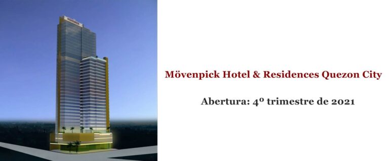 Mövenpick Hotel & Residences Quezon City que vai abrir no 4º trimestre de 2021