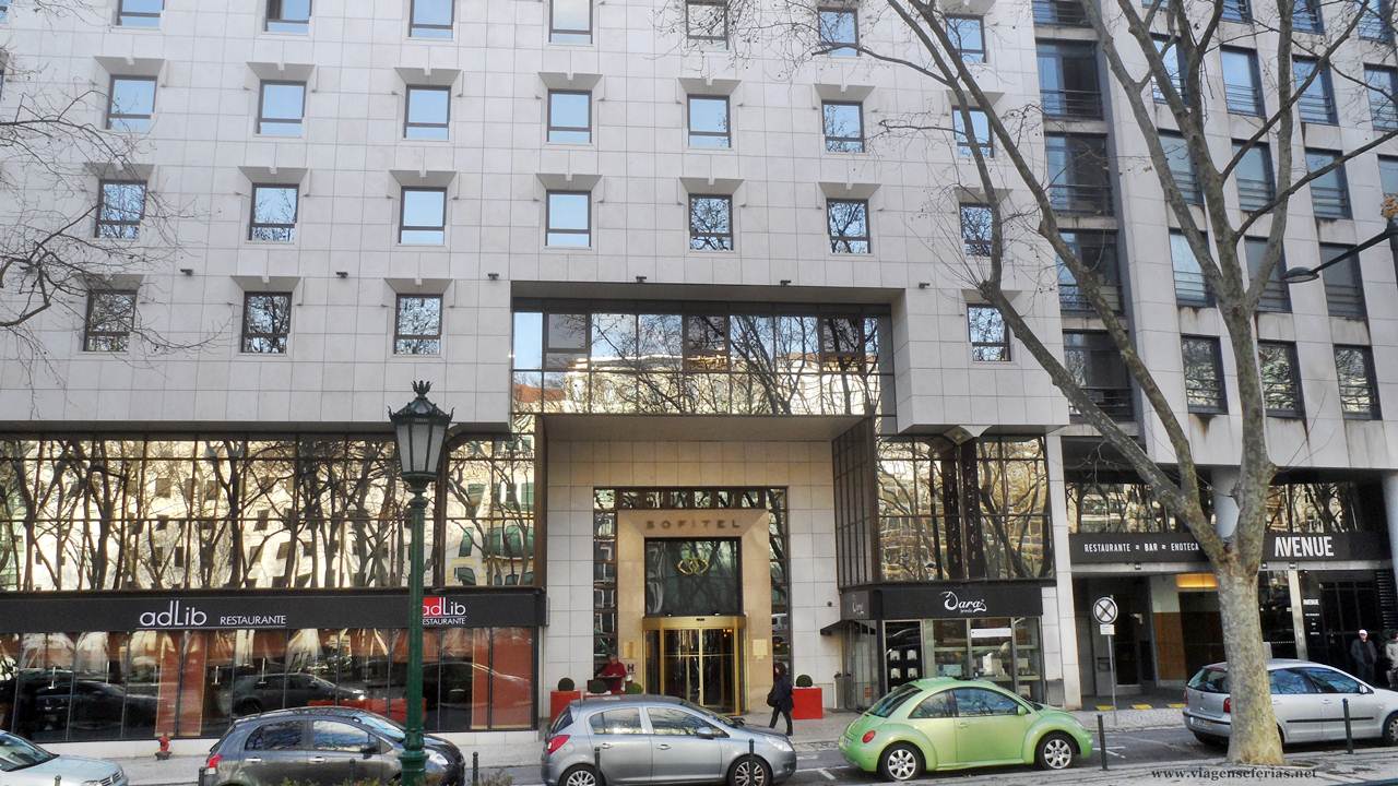 Fachada do hotel Sofitel Lisbon Liberdade em Portugal