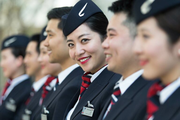 Tripulação chinesa da British Airways