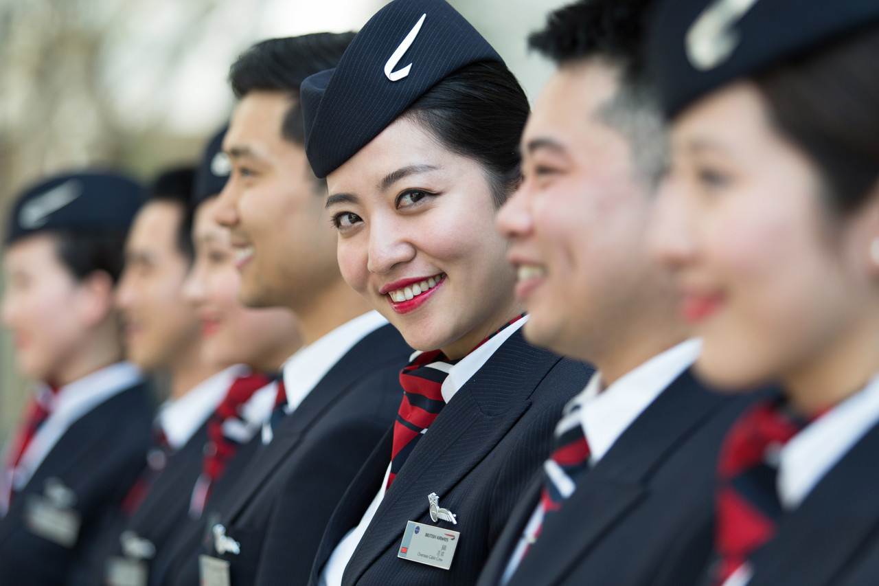 Tripulação chinesa da British Airways