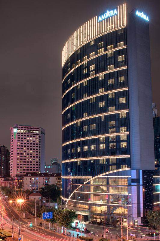 Edifício onde está instalado o hotel Amara Signature Shanghai