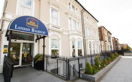 Entrada do hotel Best Western London Highbury- BWHighbury em Londres