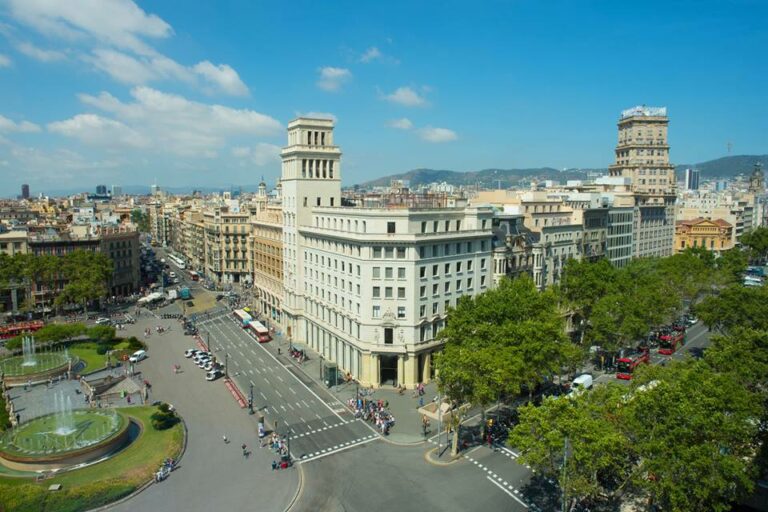 Hotel Iberostar Paseo de Gracia em Barcelona visto de cima