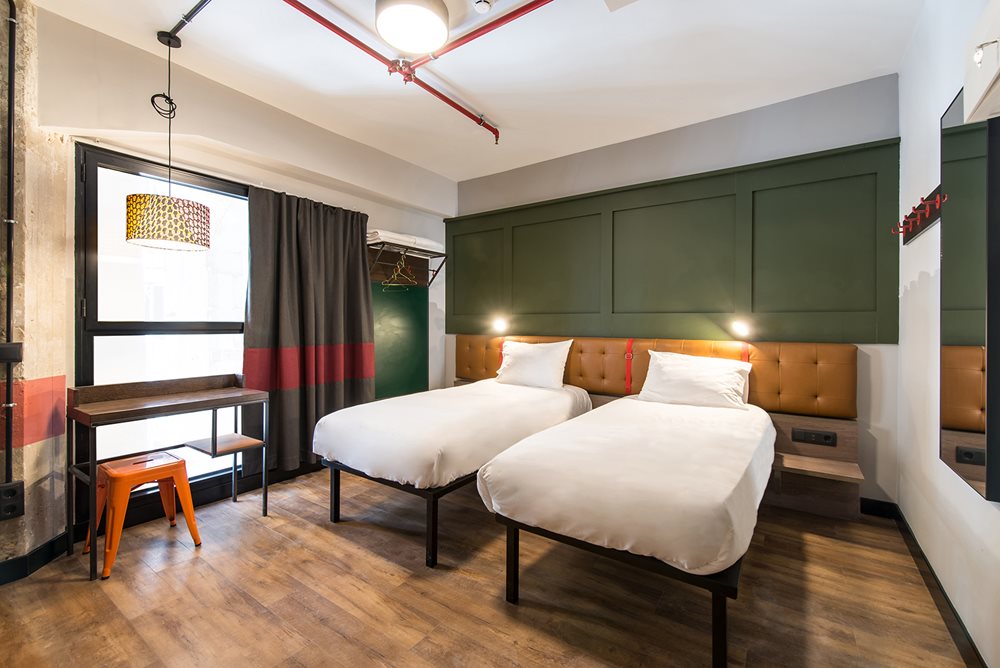 Quarto com 2 camas do hostel Generator Madrid