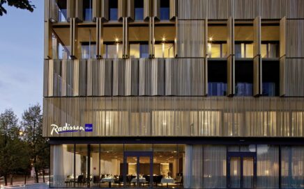 Entrada no hotel Radisson Palace Viena