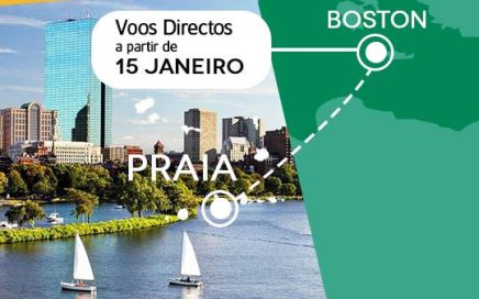 Rota entre a cidade da Praia e Boston da Cabo Verde Airlines
