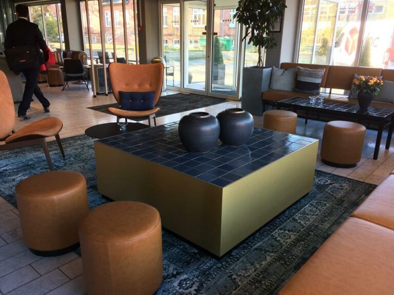 Lounge do hotel Zleep em Kastrup junto ao aeroporto de Copenhaga