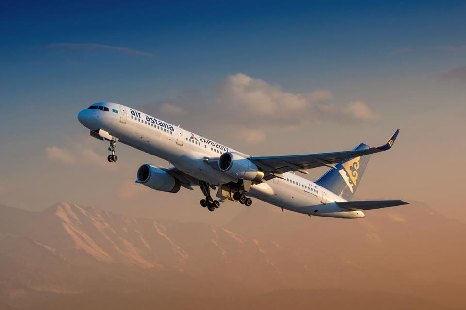 Aeronave da companhia aérea Air Astana do Cazaquistão