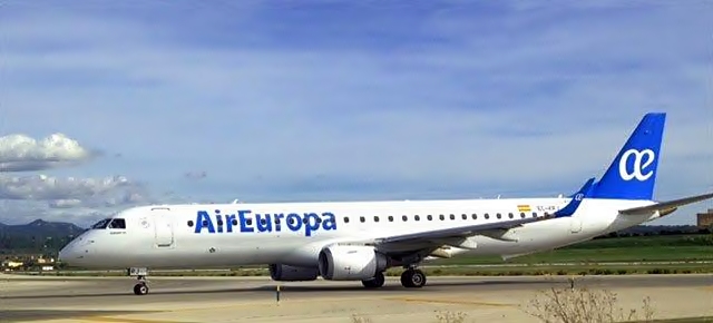 Embraer E195 da frota da companhia aérea Air Europa