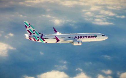 Aeronave com as cores da Air Italy, antiga Meridiana