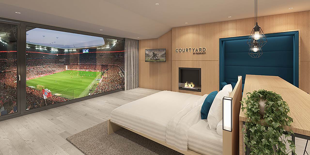 Suite da Courtyard by Marriott na Allianz Arena em Munique