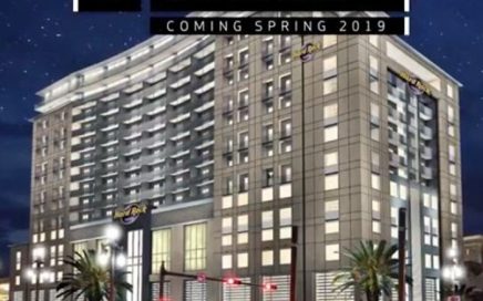Desenho do hotel Hard Rock em Nova Orleães que abre em 2019