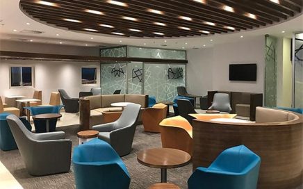 Lounge da NAS e FNB no aeroporto de Maputo em Moçambique