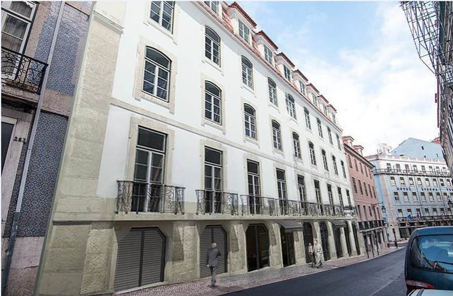 Fachada exterior do Madalena Beautique Hotel, em Lisboa