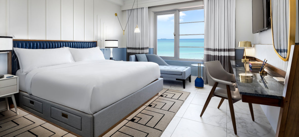quarto renovado do Cadillac Hotel & Beach Club em Miami