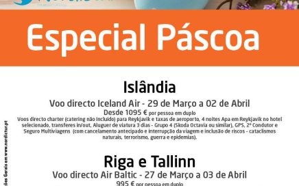 Riga e Tallin, Islândia e o melhor do Báltico: Programas da Nordictur para a Páscoa