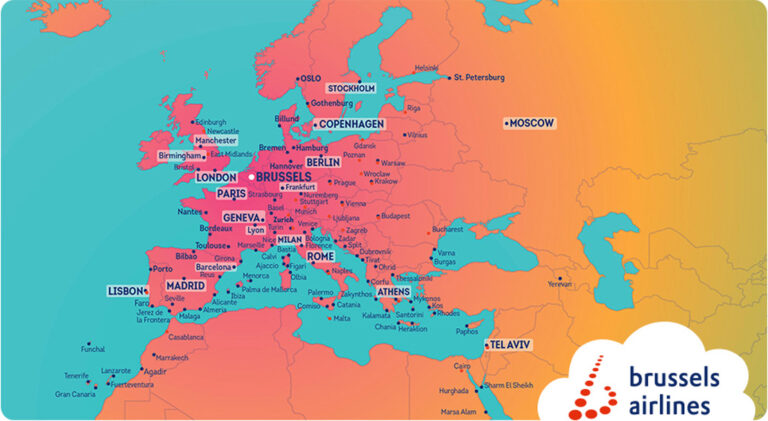 Destinos da Brussels Airlines no calendário de Verão
