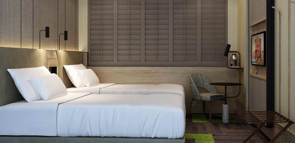 Quarto do hotel Aerotel Londres no aeroporto de Heathrow