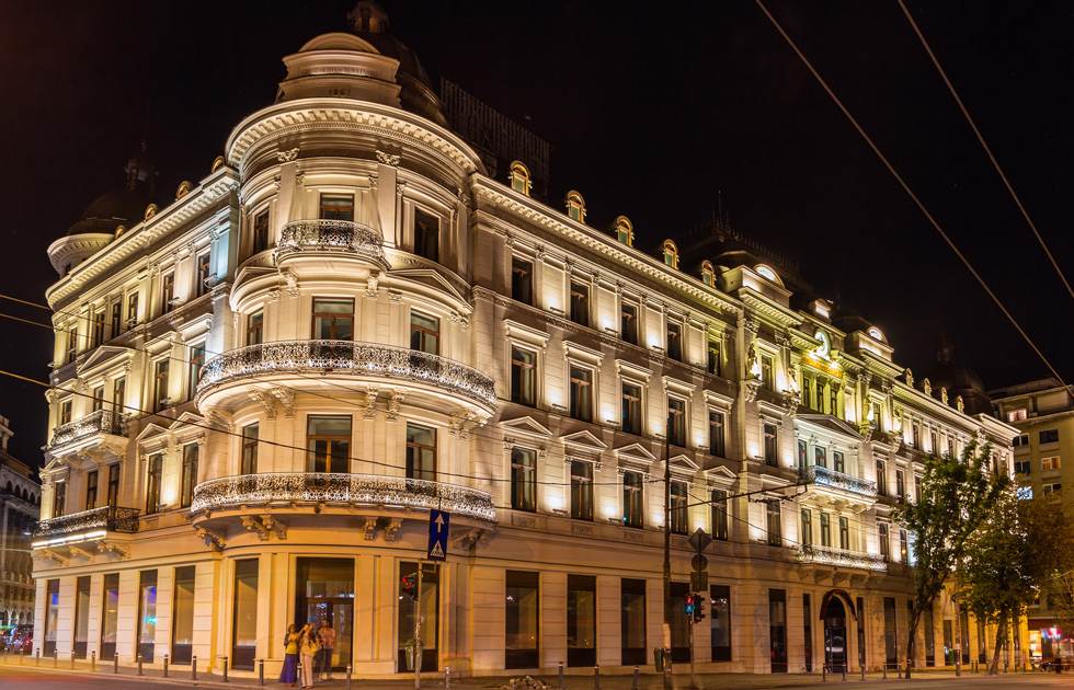 Como vai ficar a fachada do Corinthia Grand Hotel du Boulevard Bucareste