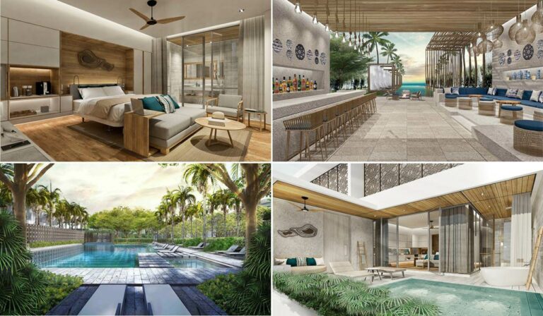 Quarto, Villa, Bar e Piscina do Meliá Phuket na Tailândia
