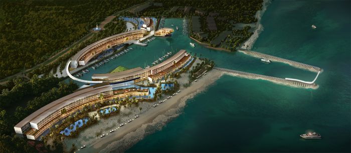 Resort Paradisus Playa Mujeres visto de cima (projecto)