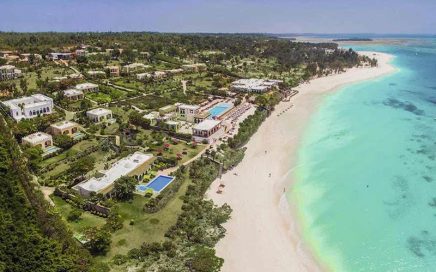 O hotel Riu Palace Zanzibar visto de cima