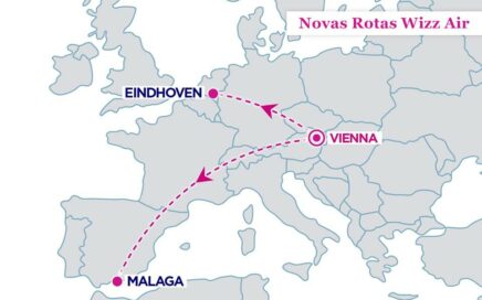 Rotas da Wizz Air de Viena para Málaga e Eindhoven