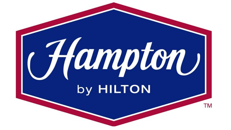 Logo da marca de hotéis Hampton by Hilton