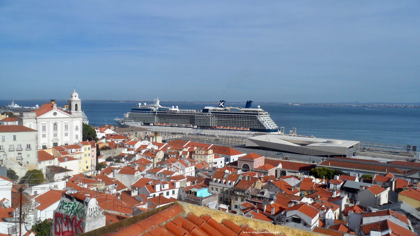 Novo Terminal de Cruzeiros de Lisboa visto de cima