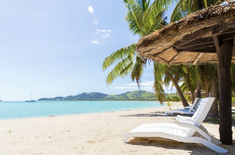 Praia na ilha de Fiji