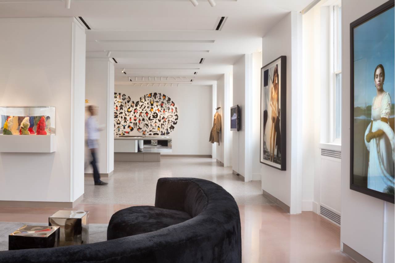 Lobby de um 21c Museum Hotel