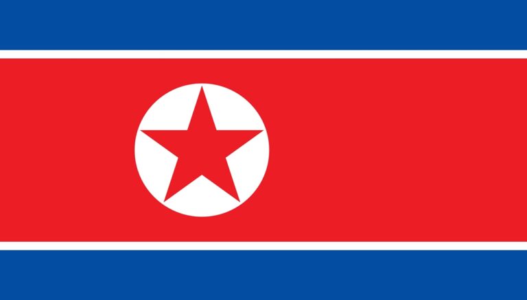 Bandeira da Coreia do Norte